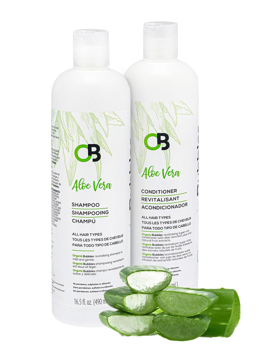Organic Bubbles Aloe Vera Shampoo and Conditioner - Best Organic Shampoo