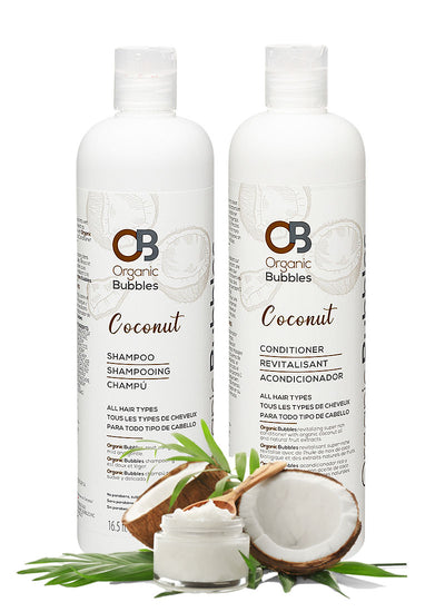 Organic Bubbles Coconut Shampoo and Conditioner